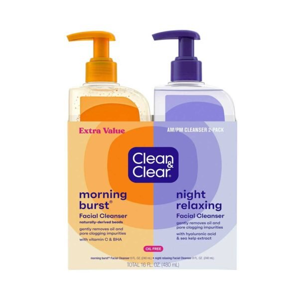 Clean & Clear Day and Night Acne Face Wash Oil-Free